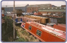 Cepheus on bank: Yard early 1990's: See Dajo as well